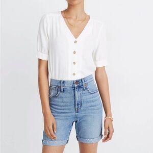 Madewell Mid-Length High-Rise Denim Shorts